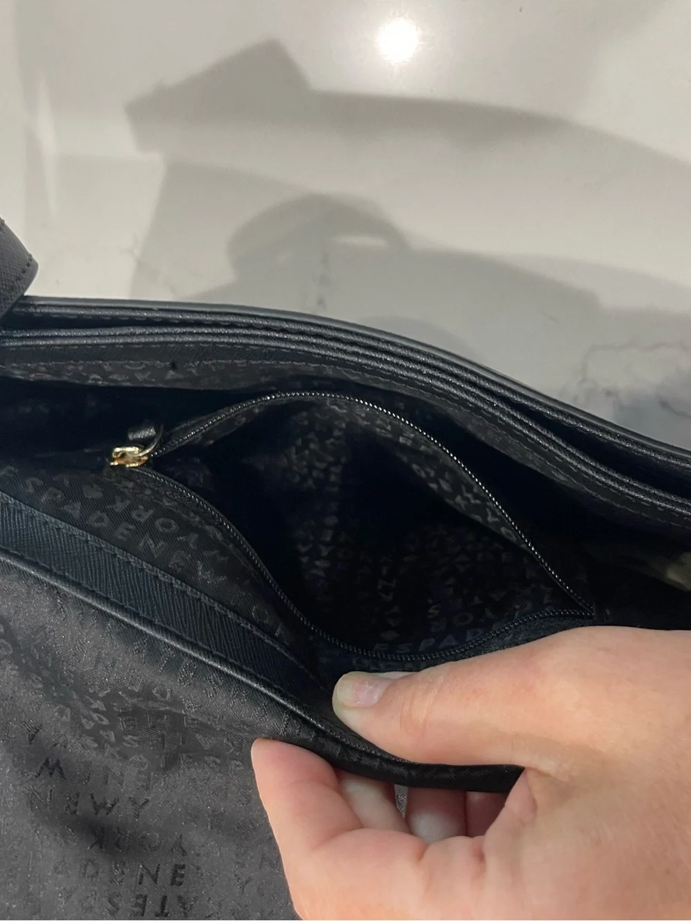 kate spade Black Studded Crossbody Bag